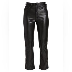 Mother Rider High-Rise Faux-Leather Ankle
Jeans 24